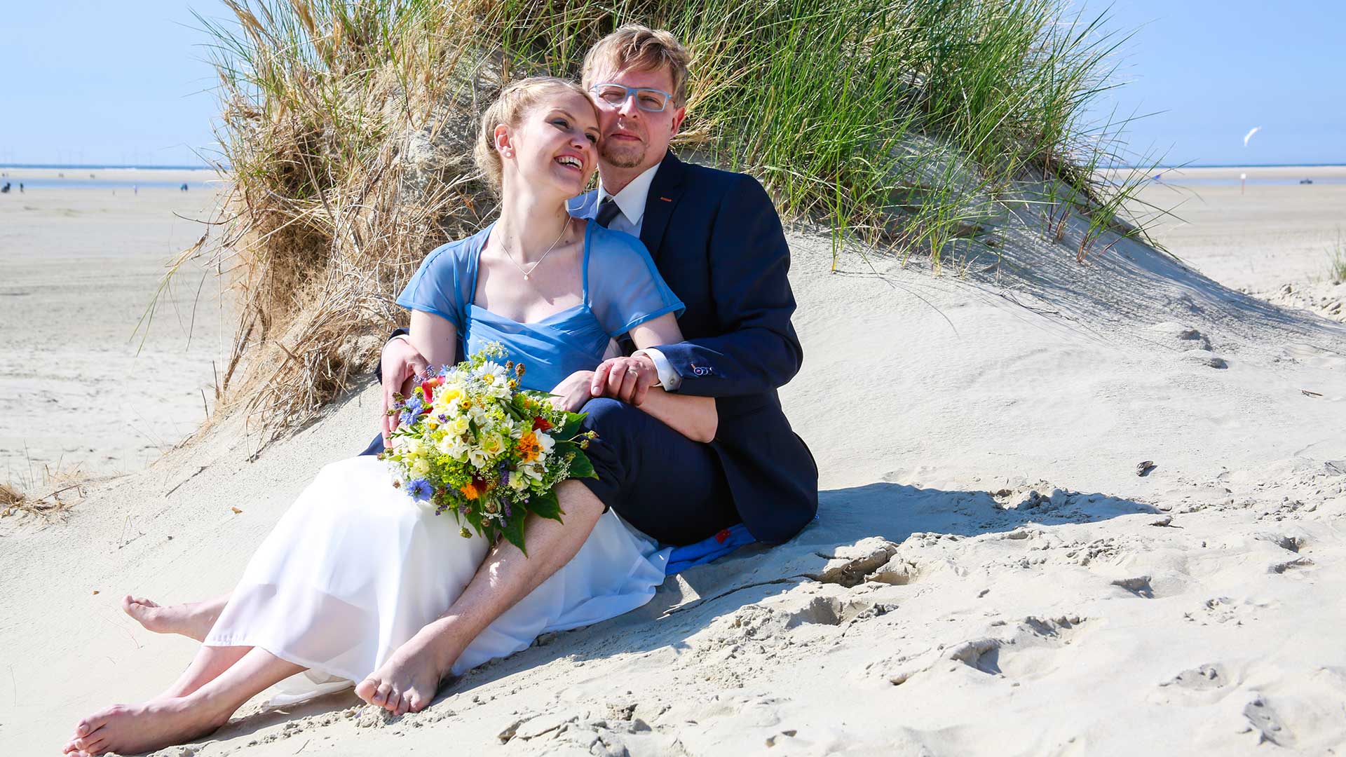 Hochzeitsfotos am Strand